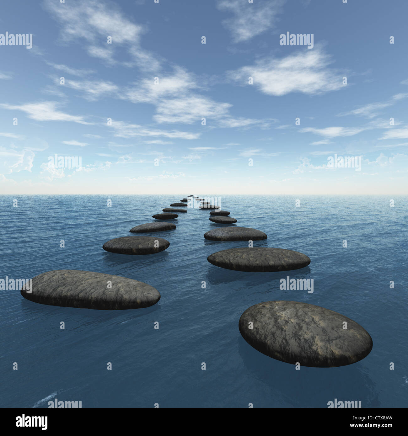 Square stepping stones hi-res stock photography and images - Alamy