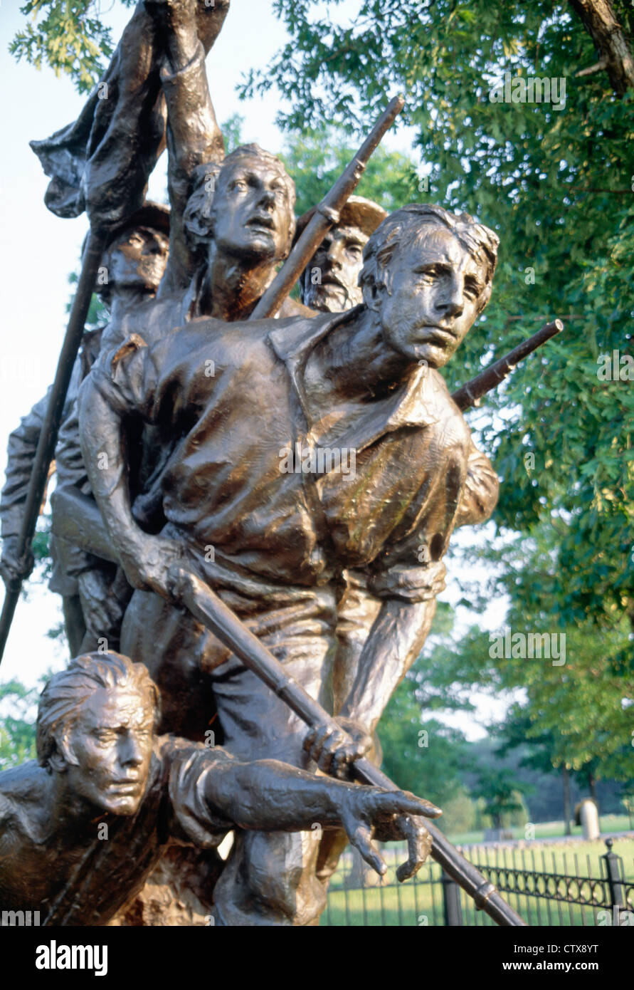 State of North Carolina Monument, Gettysburg, Pennsylvania Stock Photo