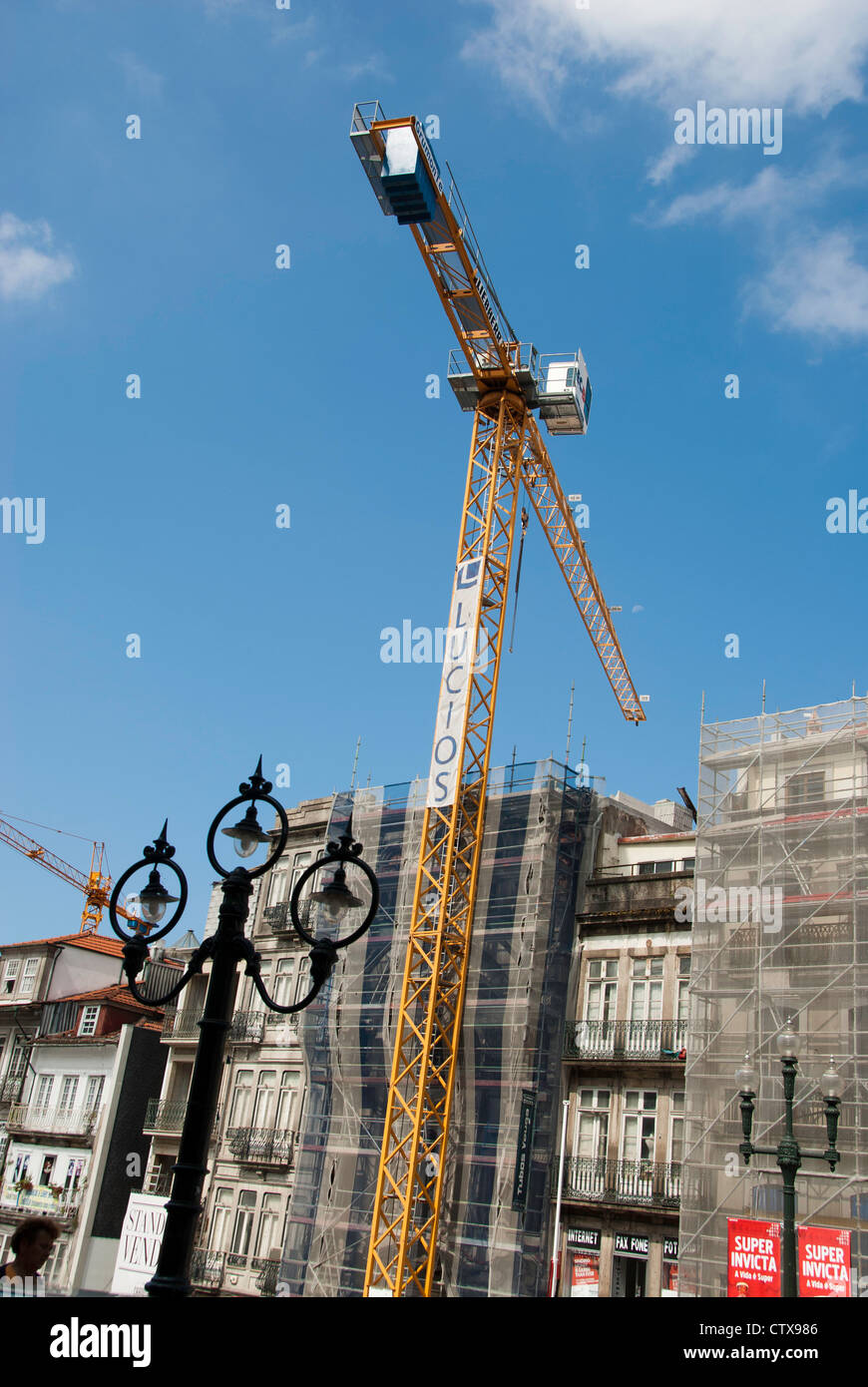 Construction work in Porto, Portugal Stock Photo - Alamy