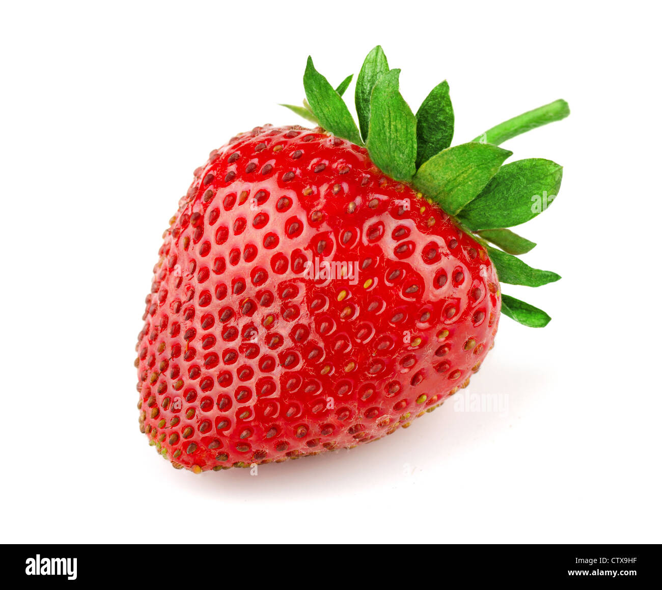 Fresh sweet strawberry isolated on white Stock Photo