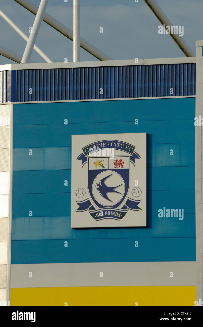 Close up of Cardiff City Football club badge Stock Photo - Alamy