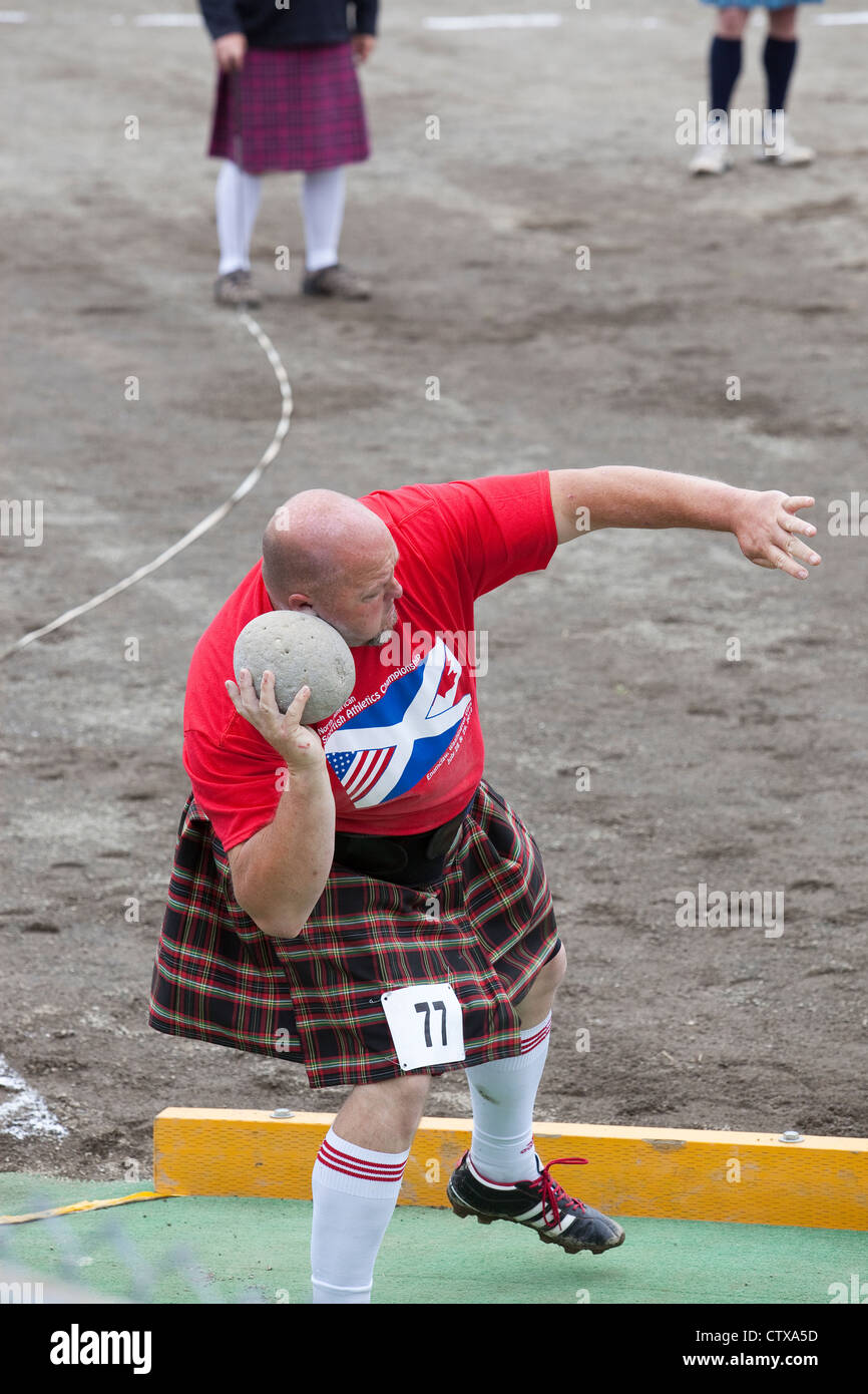 The Stone Put Event at the 66th Annual Pacific Northwest Scottish