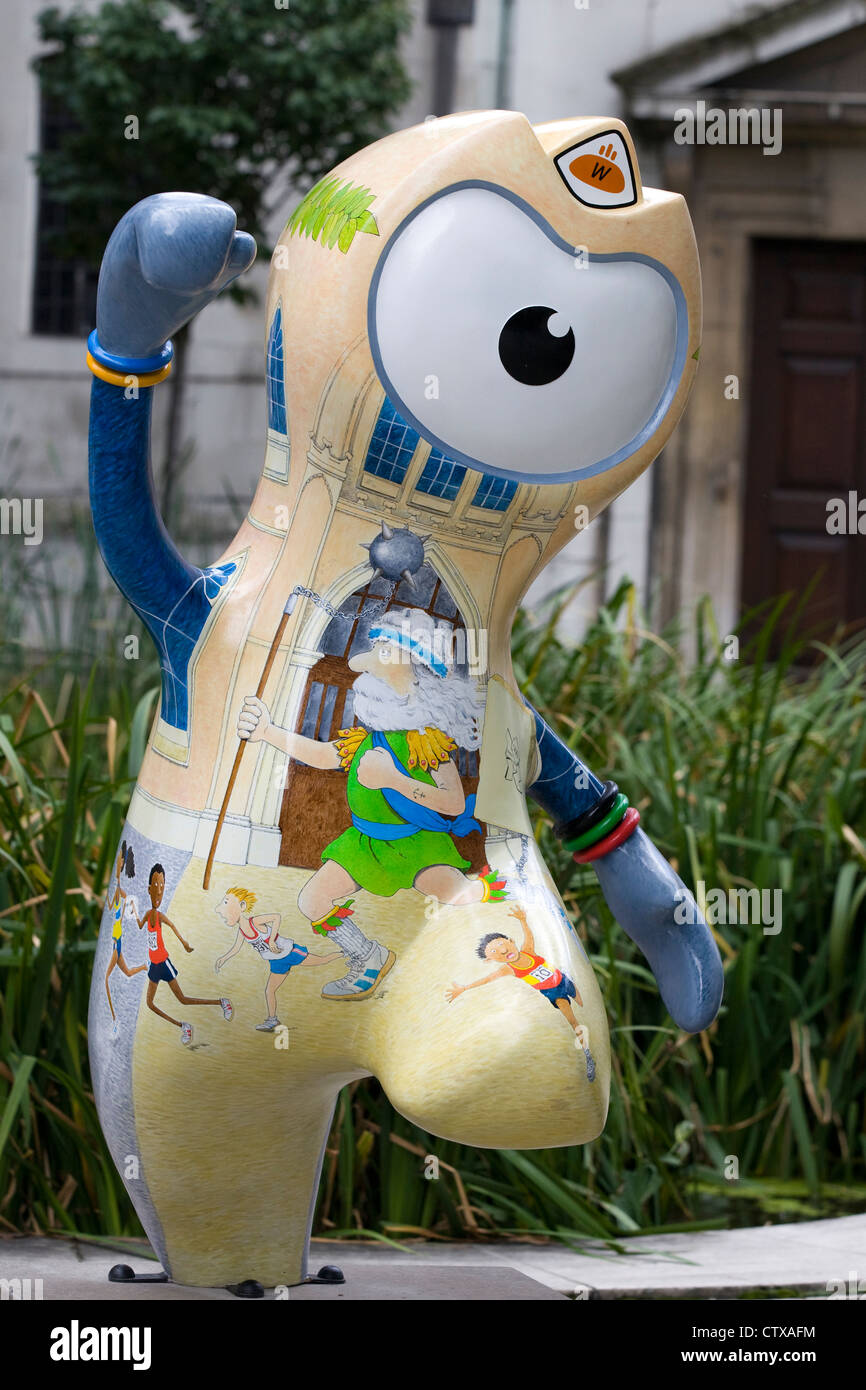 Olympic mascot Wenlock in and around London for the London 2012 Olympic Games Stock Photo