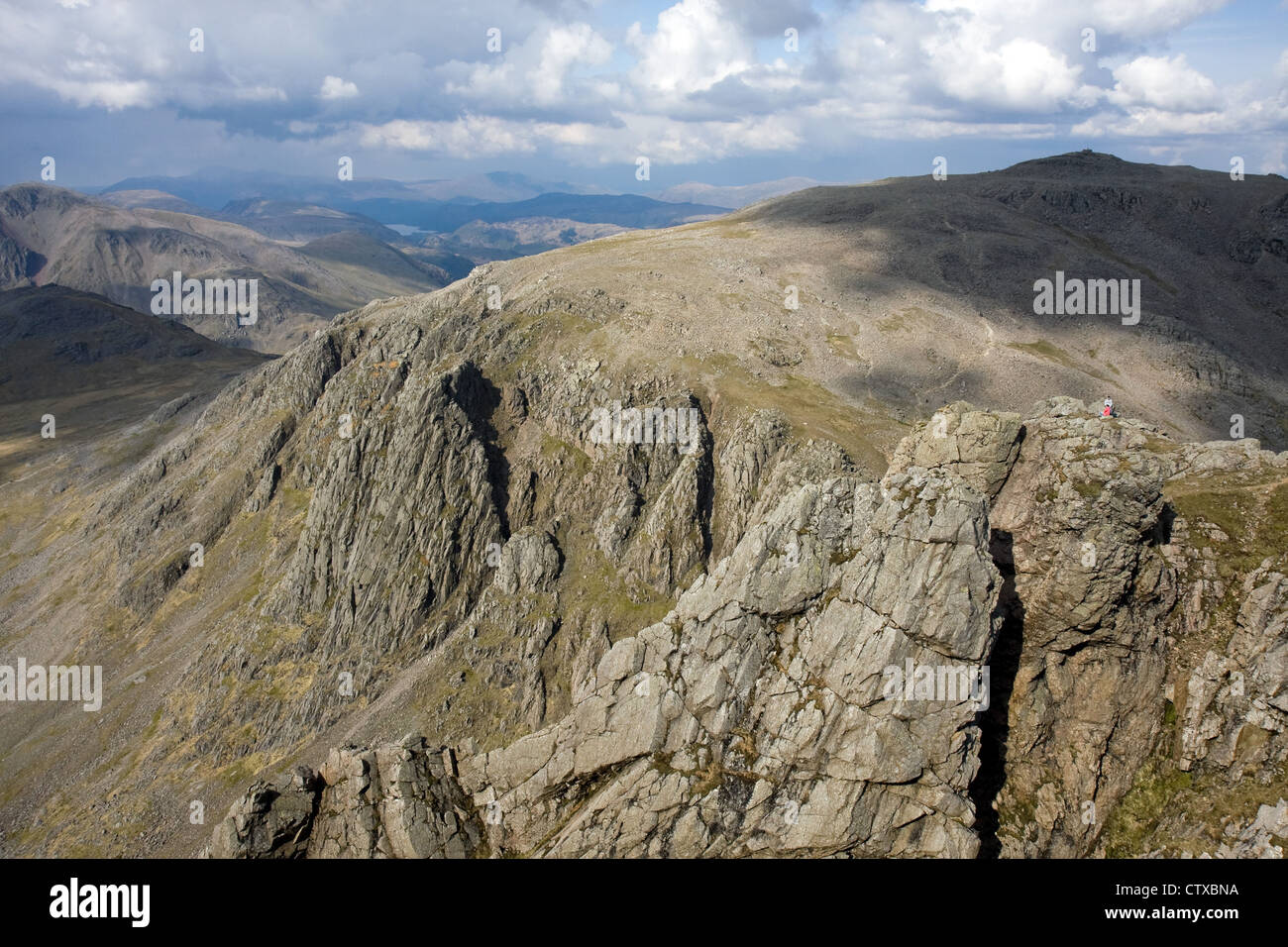 Scafell Pike, from Scafell Stock Photo