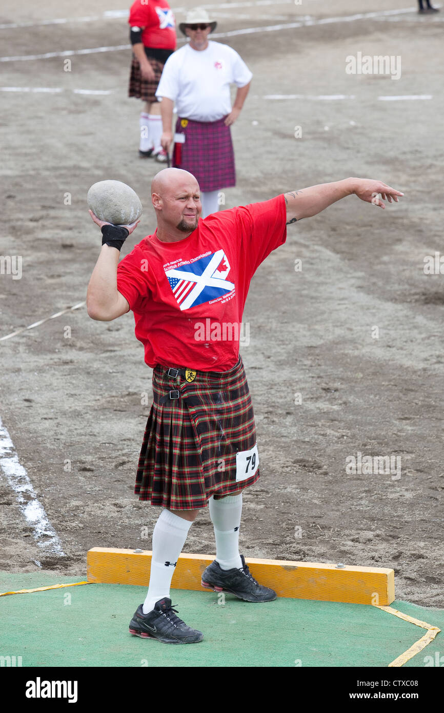 The Stone Put Event at the 66th Annual Pacific Northwest Scottish