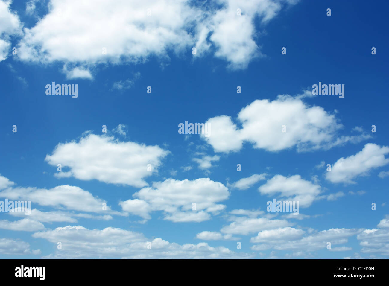 Fluffy clouds with blue sky sunny day Stock Photo - Alamy