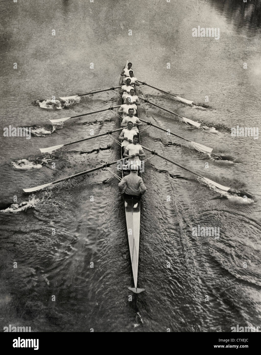 Sports - Rowing. Cambridge Crew, circa 1910 Stock Photo