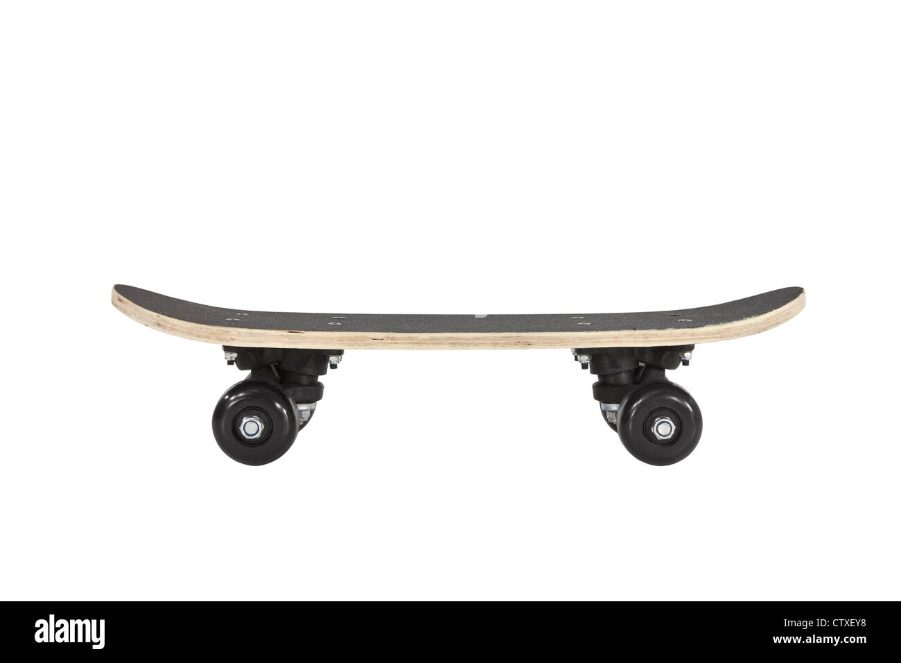 Skateboard profile isolated on white with clipping path Stock Photo - Alamy