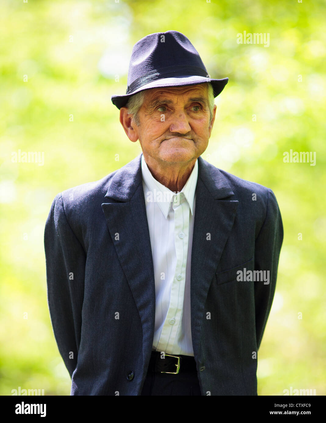 Old man veteran walking in hi-res stock photography and images - Alamy