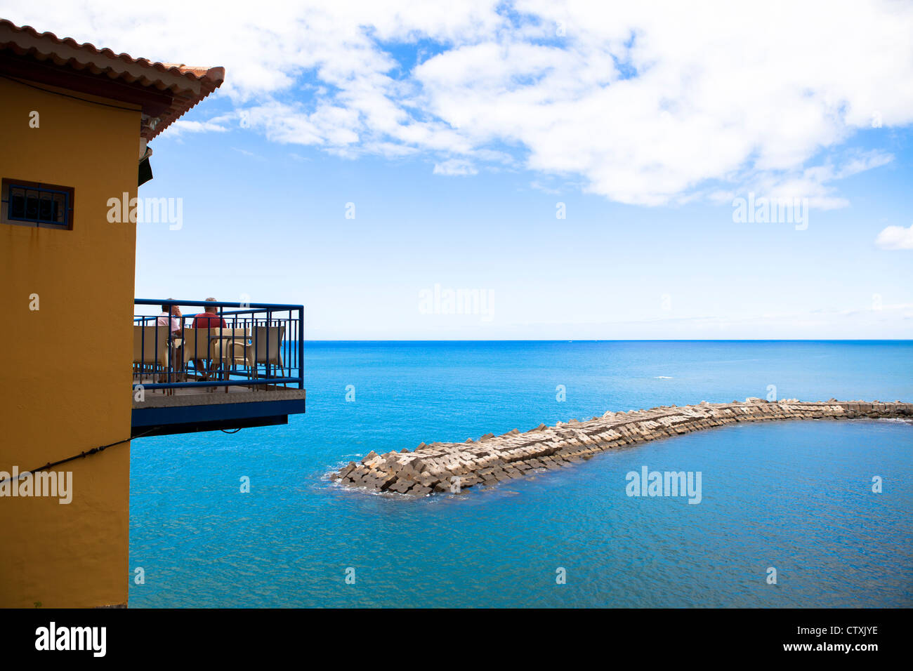 Coast Madeira Portugal village island holiday Stock Photo