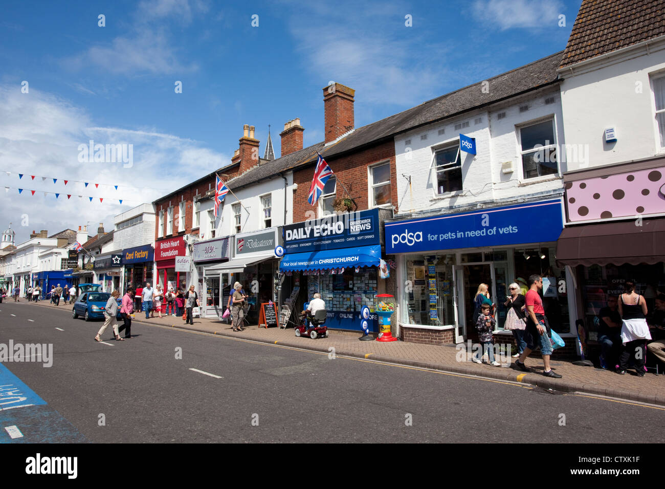 Christchurch, Dorset popular retirement town on the south coast of