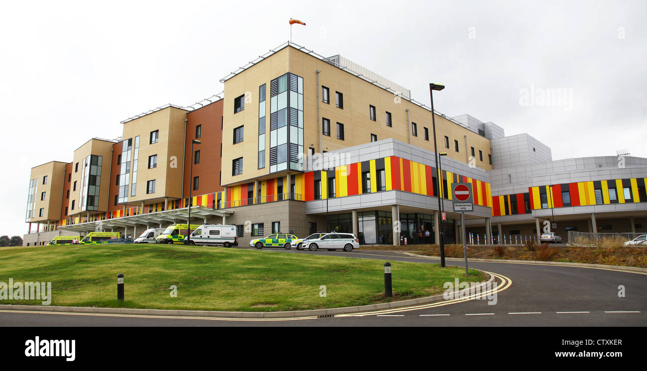 Accident and Emergency department University Hospital North Staffordshire Stoke-on-Trent Stock Photo