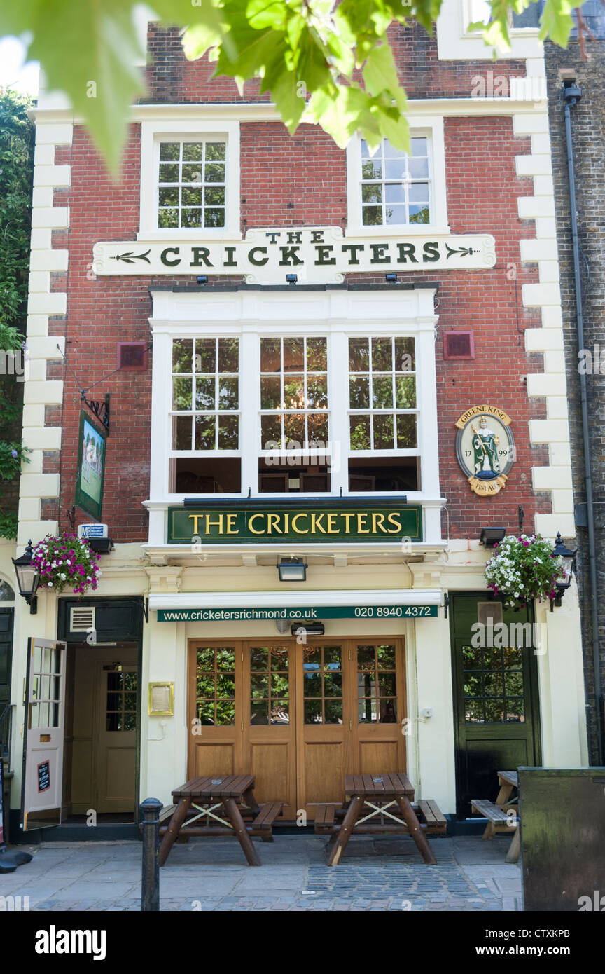 The Cricketers pub Richmond upon Thames London UK Stock Photo