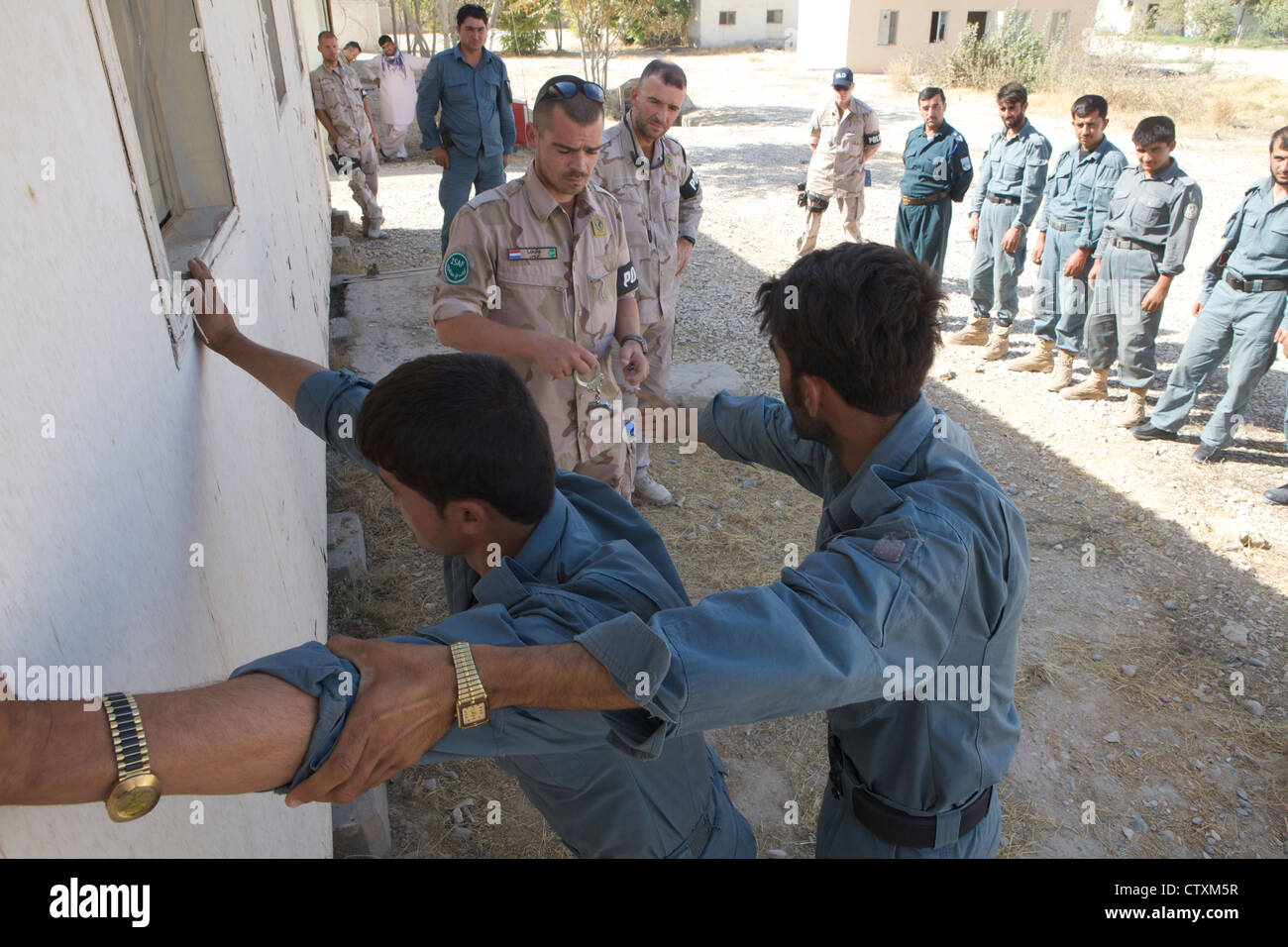 Police training centre in Kunduz, Afghanisan. Stock Photo
