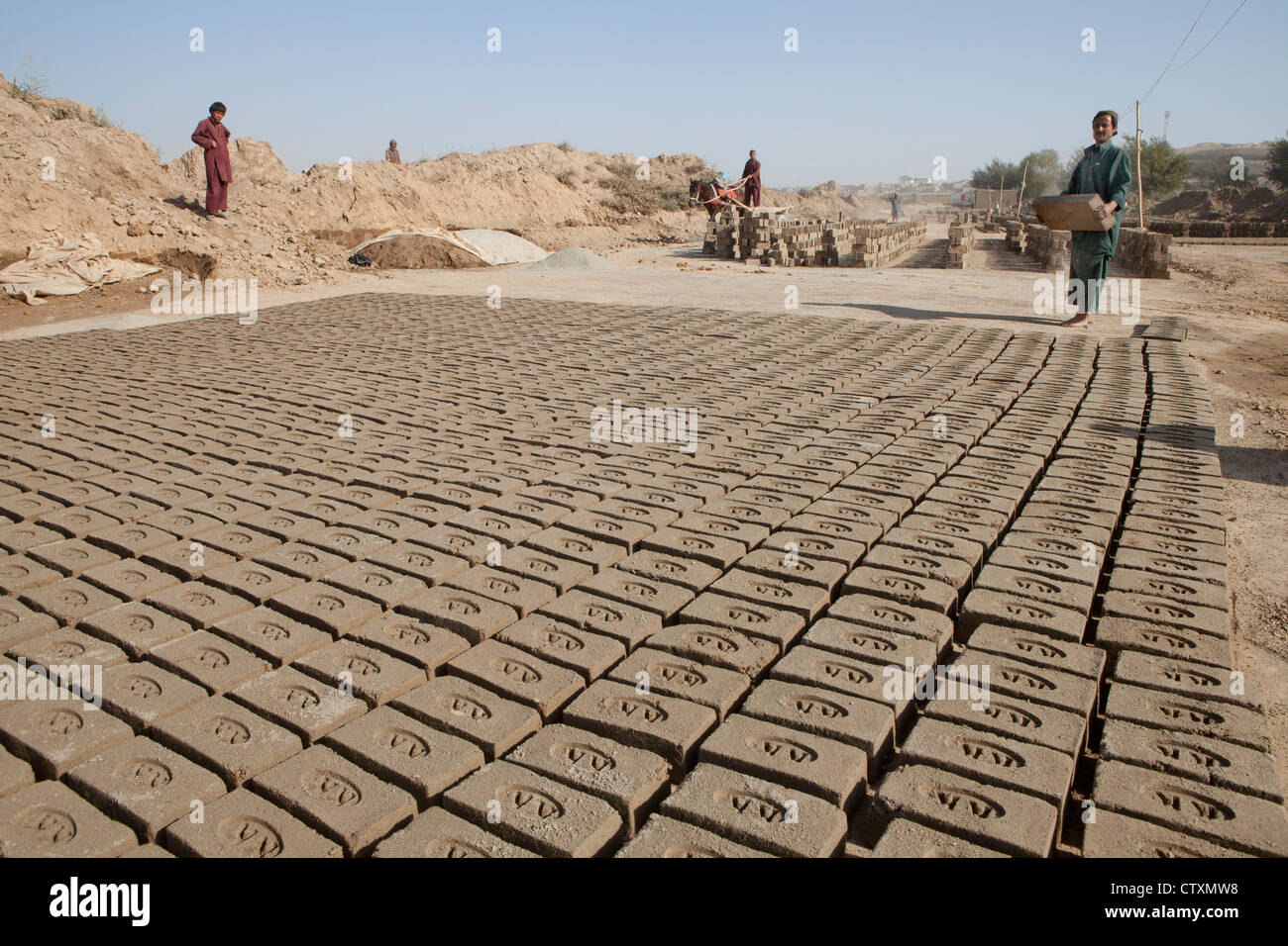 Making mud bricks mould hi-res stock photography and images - Alamy