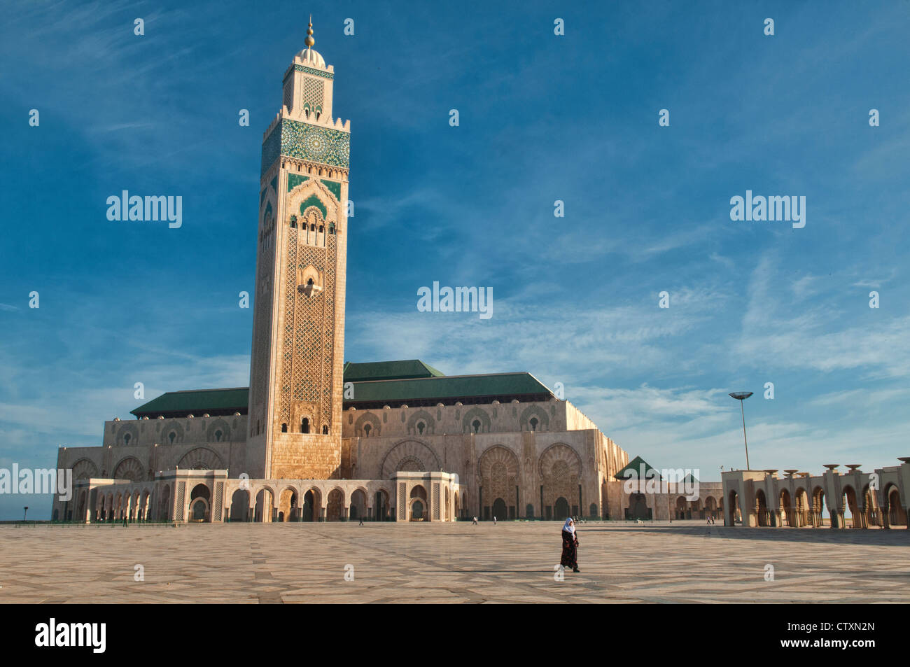 The amazing Hassan II Mosque in Casablanca, Morocco Stock Photo