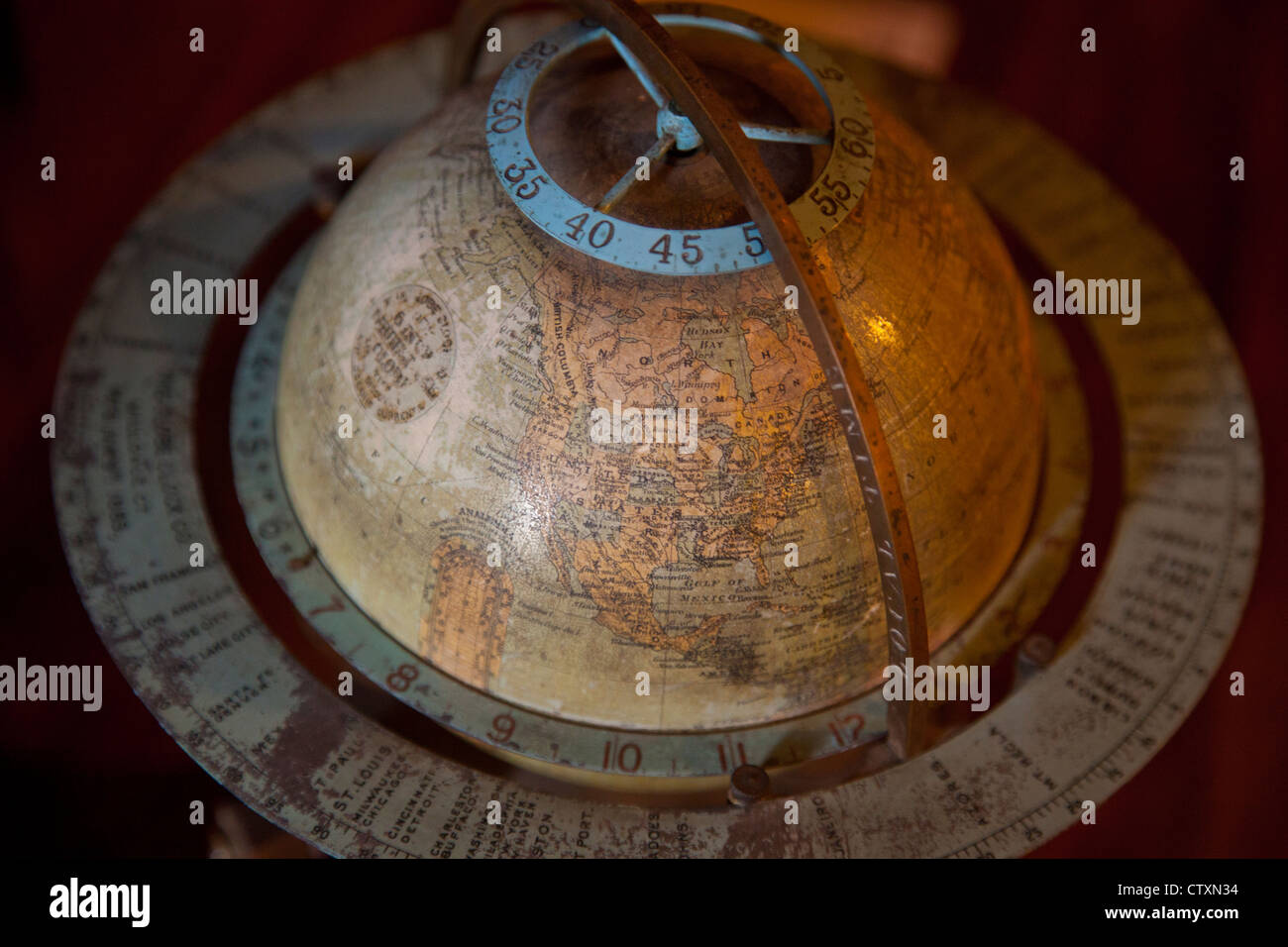 Map of the us with time zones hires stock photography and images Alamy