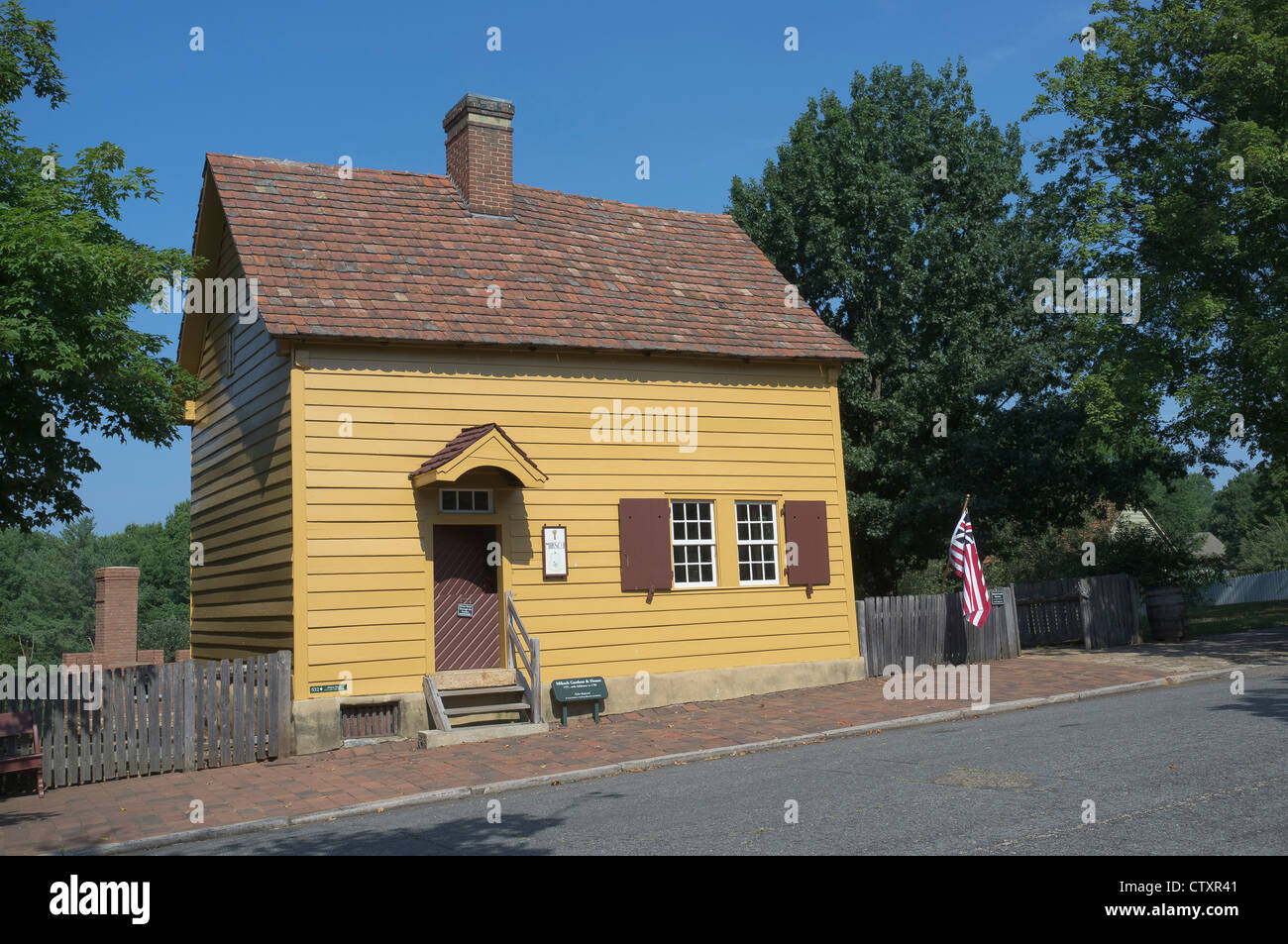 Miksch House in Old Salem North Carolina Stock Photo Alamy