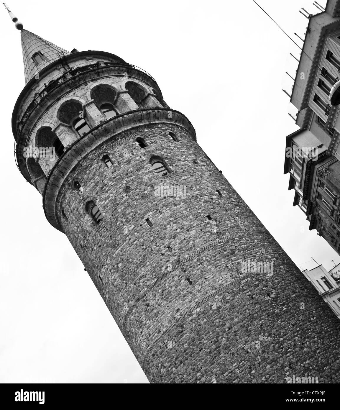 Galata Tower, Beyoglu, Istanbul, Turkey Stock Photo