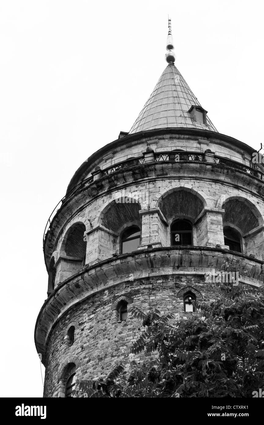 Galata Tower, Beyoglu, Istanbul, Turkey Stock Photo