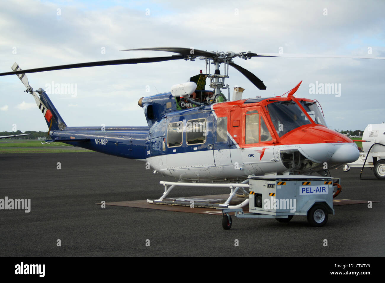 CHC Helicopters Australia Bell 412 at Mackay Airport Stock Photo Alamy