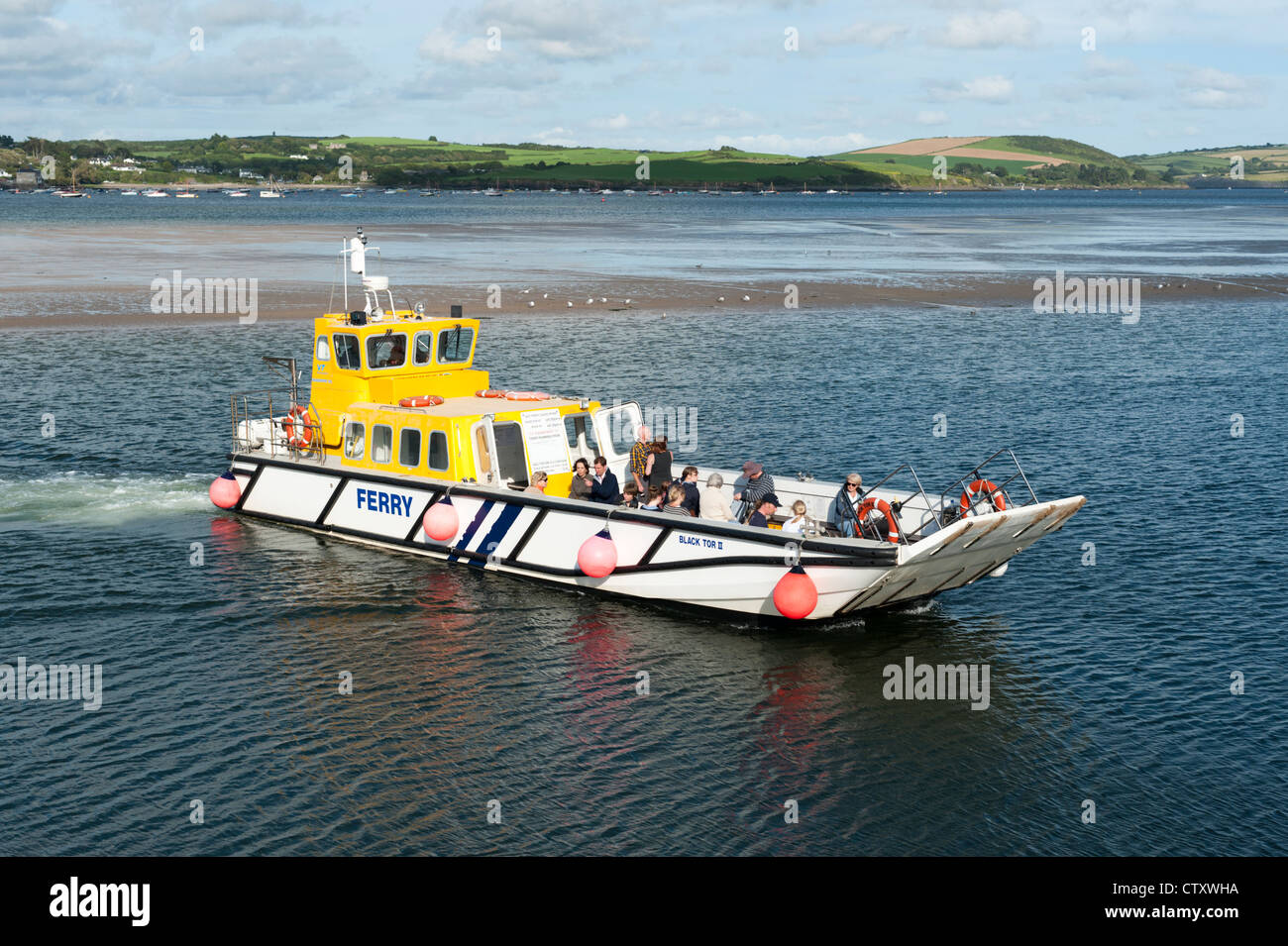 The Black Tor Padstow to Rock ferry boat on the River Camel estuary at