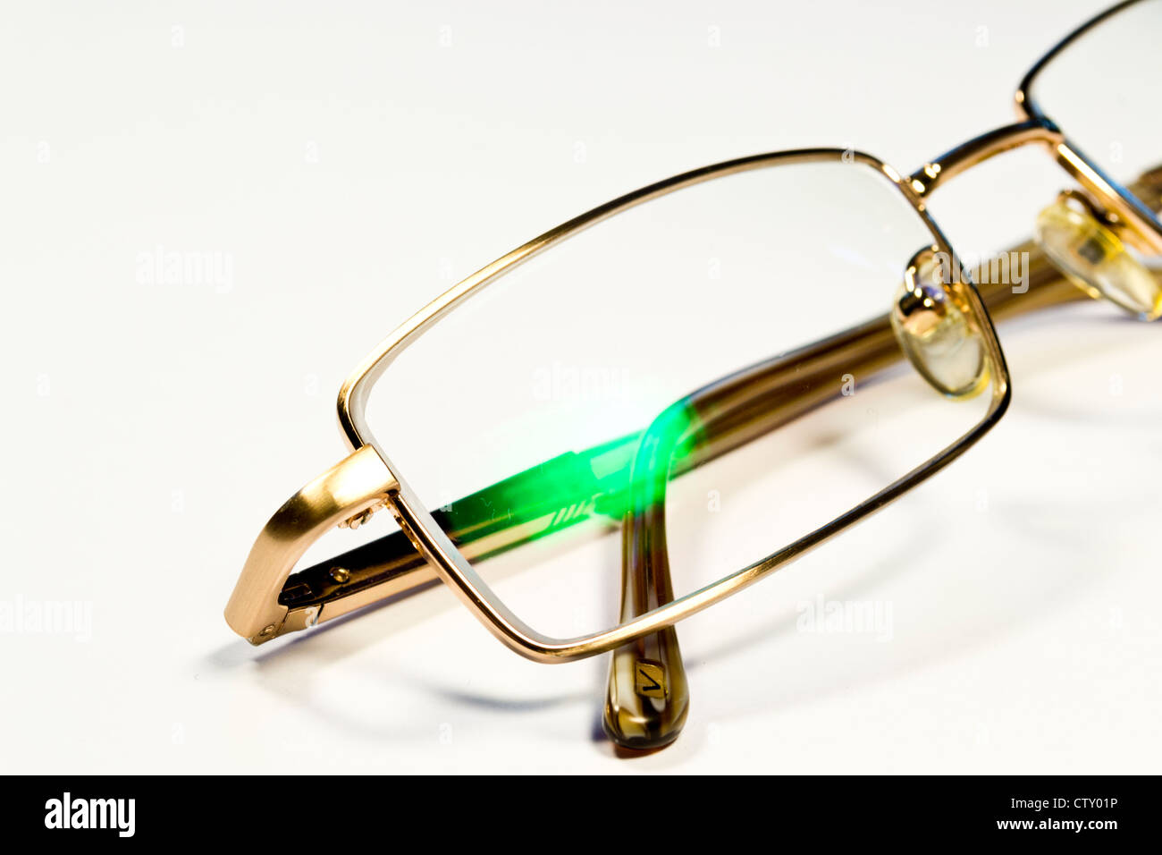 glasses with gold Stock Photo