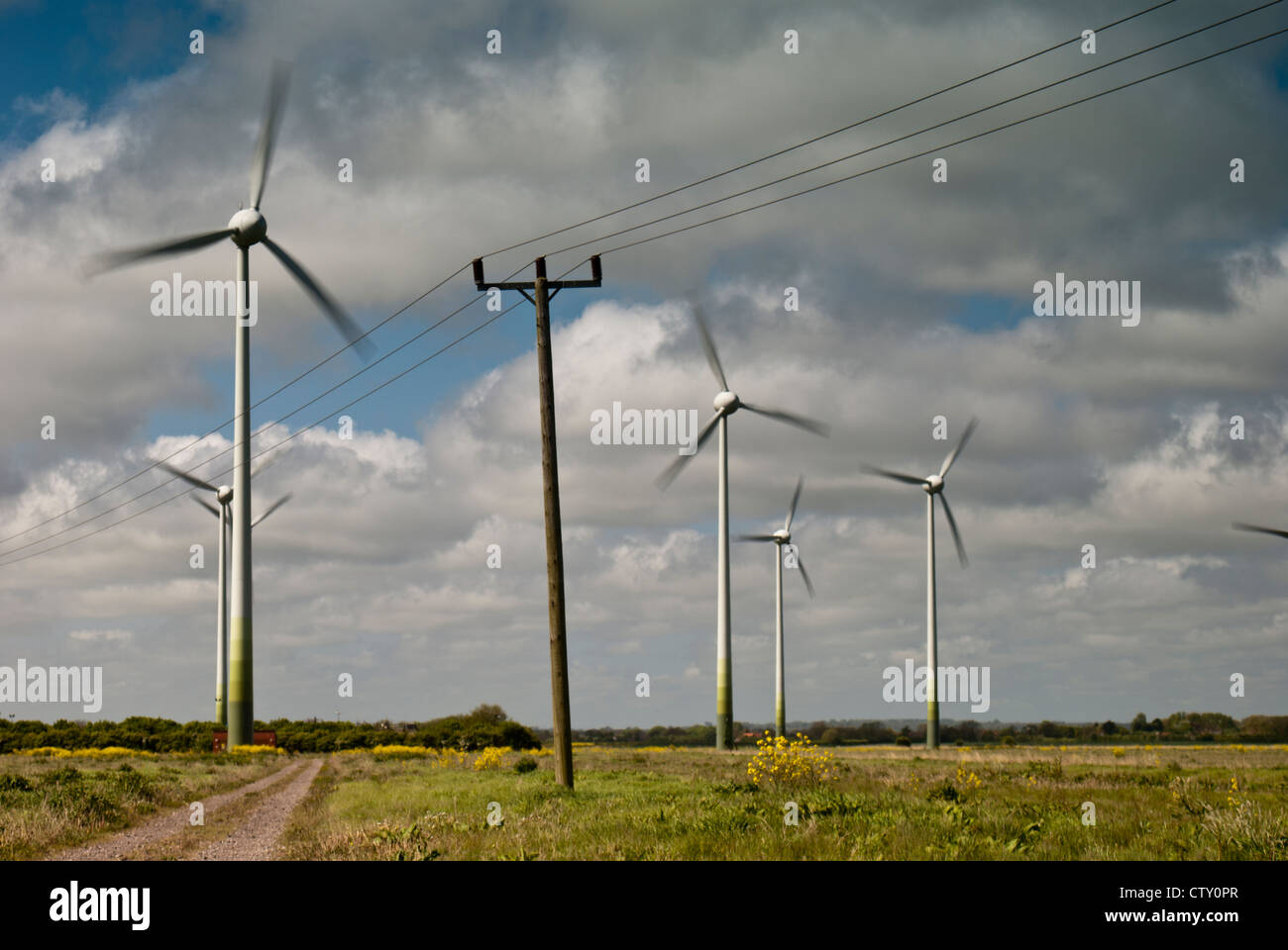 Mablethorpe wind park hires stock photography and images Alamy