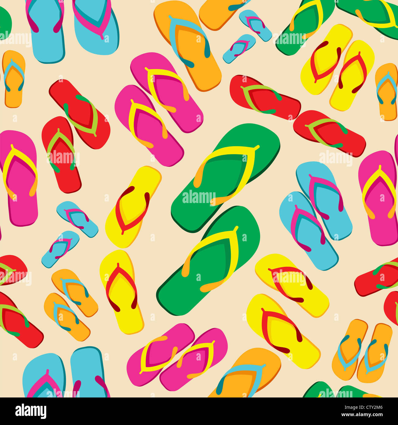 Multicolored flip flops summer seamless pattern background. Vector file ...