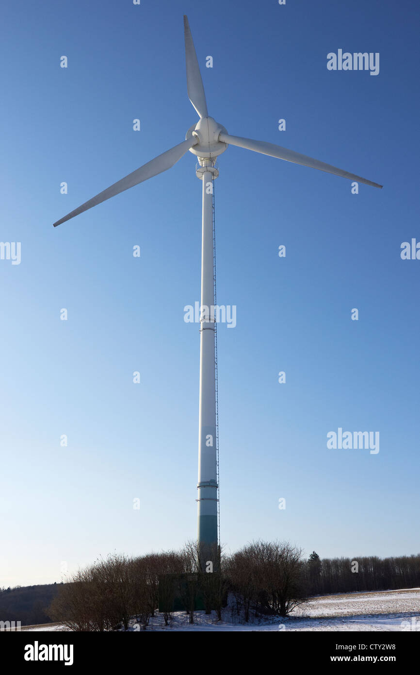 Windmill for energy production in the West Forest Stock Photo