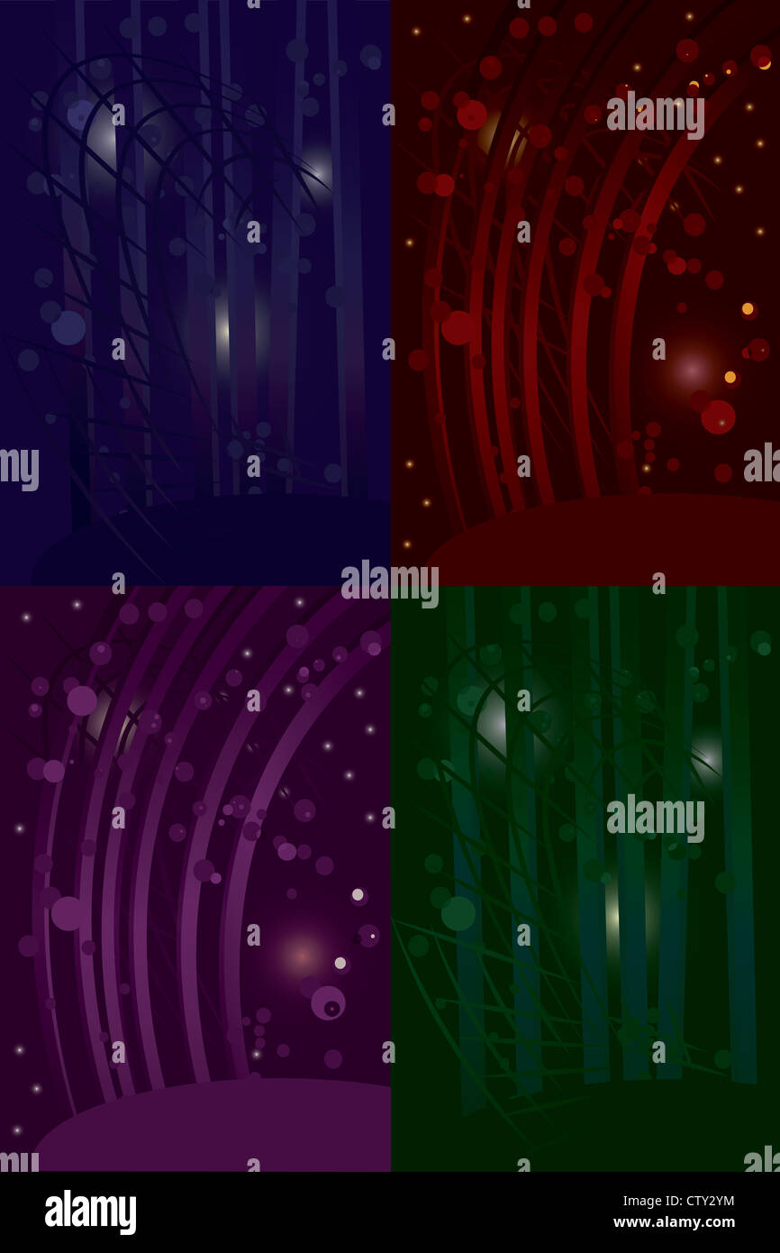 Set four abstract backgrounds hi-res stock photography and images - Alamy