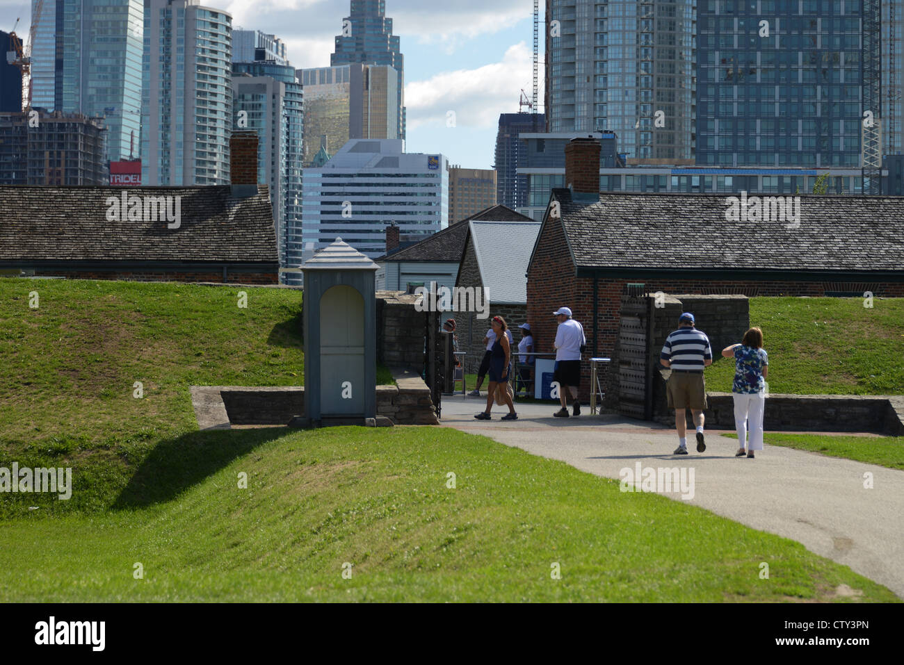 This is an image of the entrance to Fort York , Toronto. Site of the battle of York between Canada & USA during the War of 1812 Stock Photo