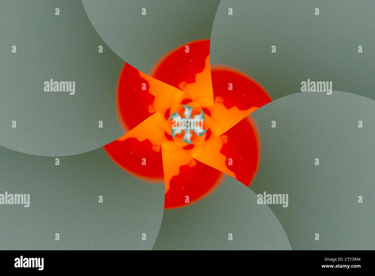 Orange Swirl (digital design Stock Photo - Alamy