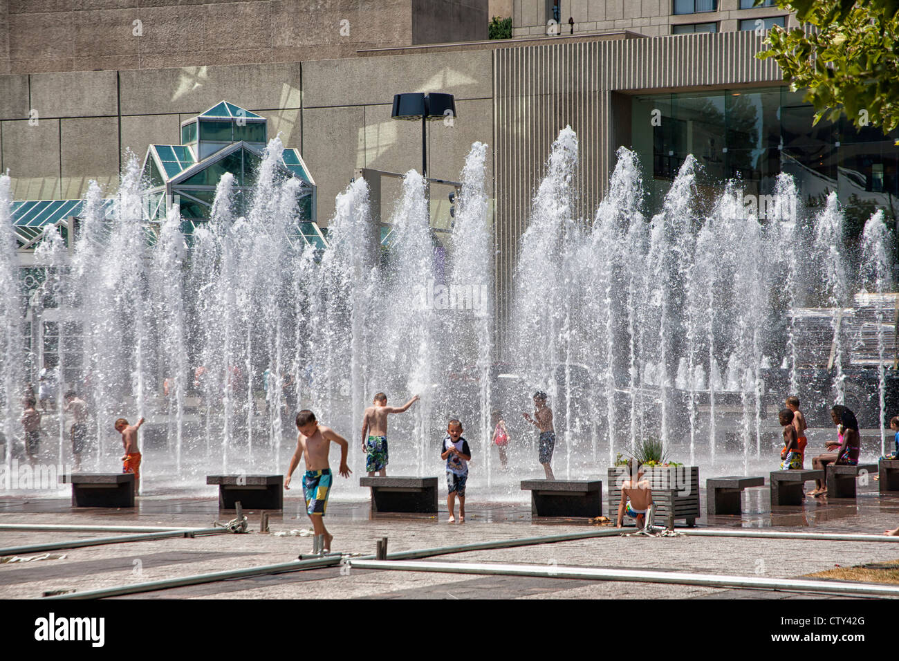 Crown Center in Kansas City, MO Stock Photo