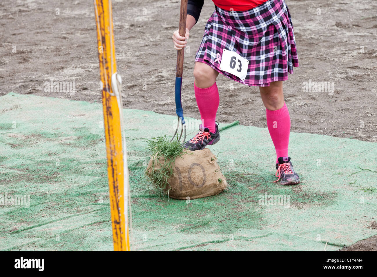 The Sheaf Toss Event at the 66th Annual Pacific Northwest Scottish