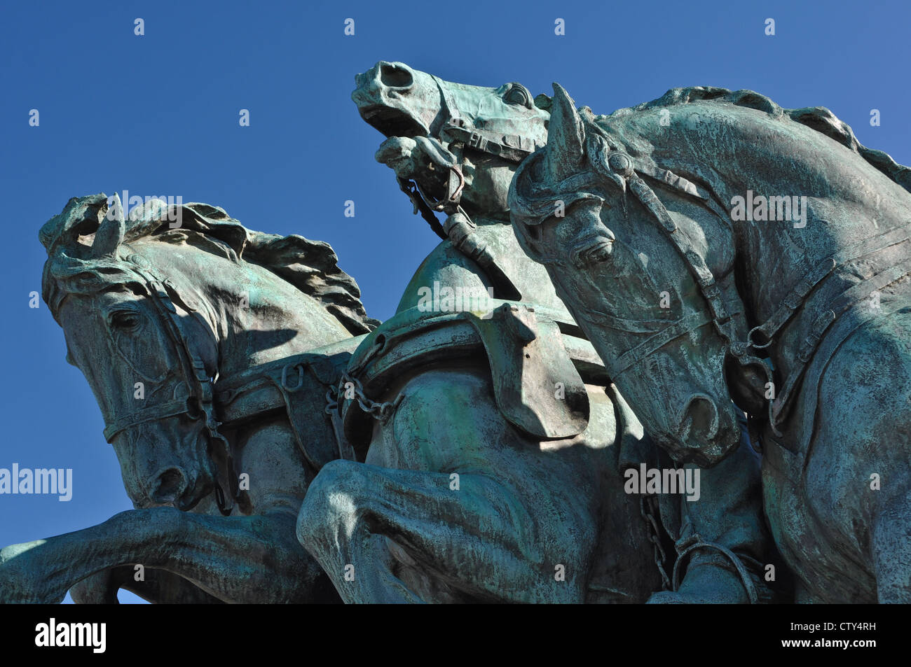 Civil War Horse Statue in Washington DC Stock Photo