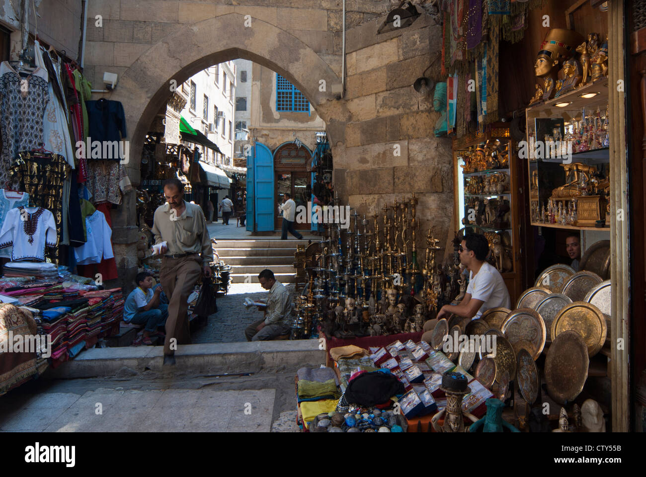 Khan El Khalili Bazaar, Cairo, Egypt, North Africa, Africa Stock Photo