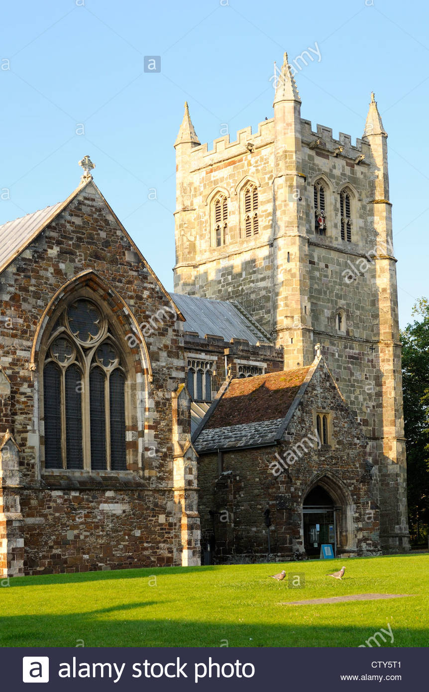 Square Wimborne Minster England Uk High Resolution Stock Photography