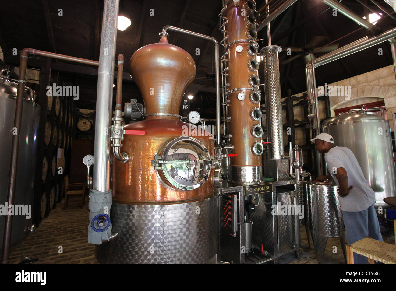 St Nicholas Abbey rum distillery in Barbados. Picture by James Boardman
