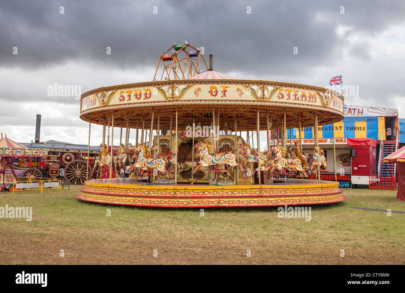 Carousel at Steam Extravaganza, South Cerney Airfield, Cirencester