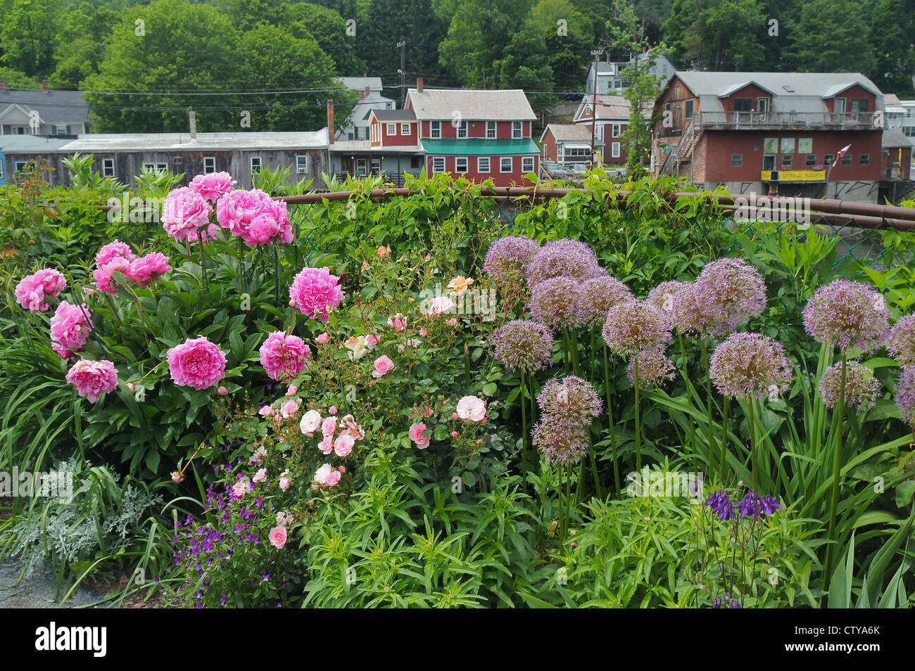 Bridge of Flowers, Shelburne Falls, Massachusetts Stock Photo Alamy