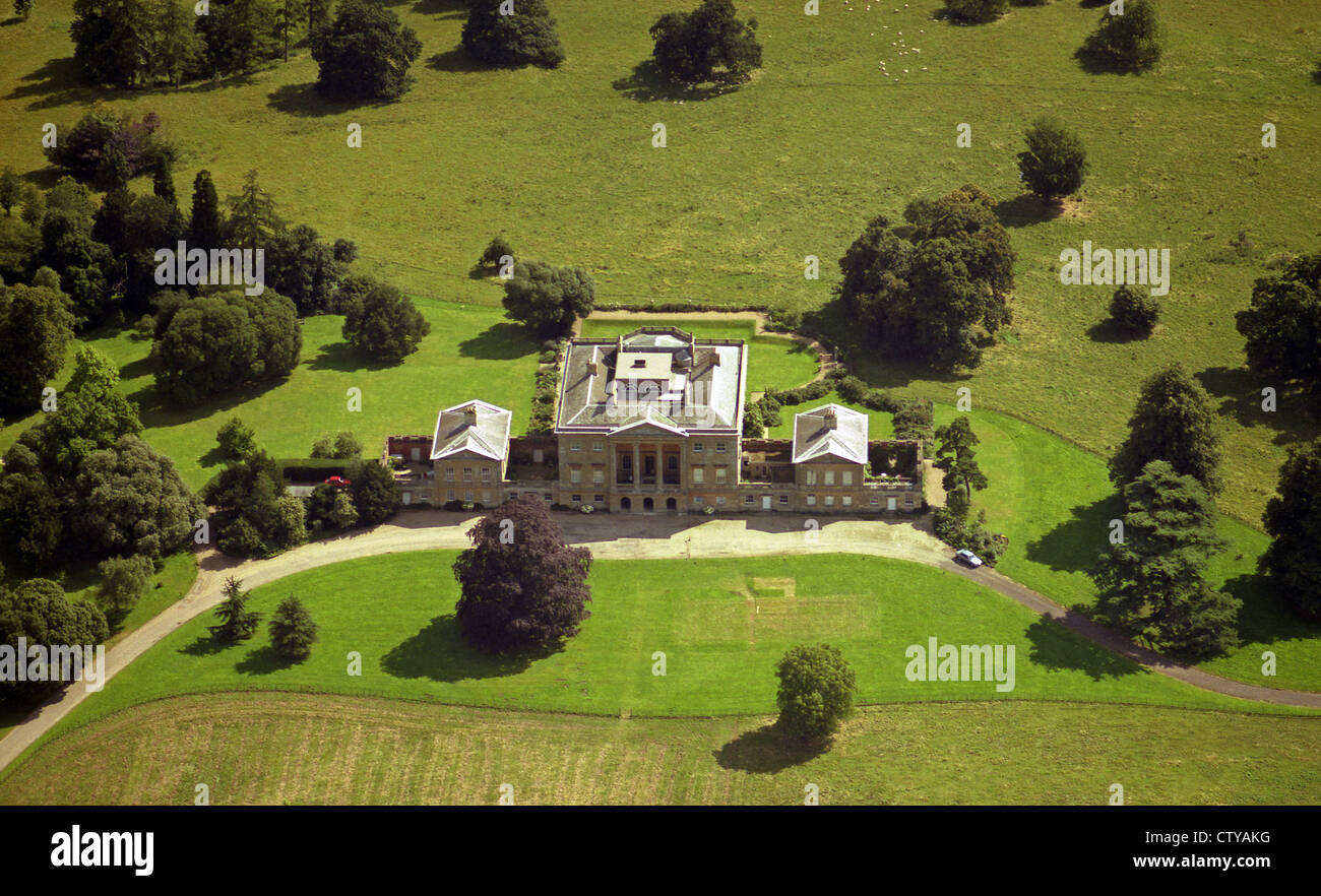 aerial view of Basildon Park, Lower Basildon, Reading 1987 Stock Photo