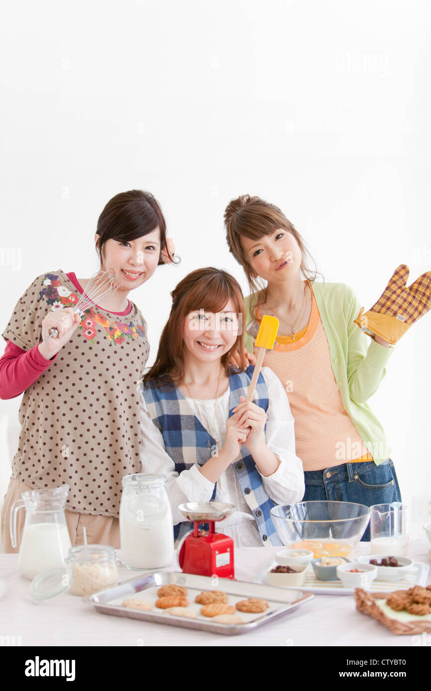 Portrait of three women Stock Photo