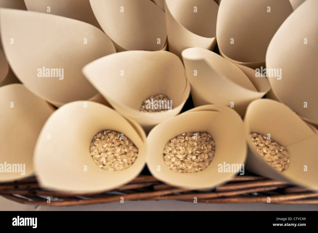 Wedding rice at a wedding ceremony Stock Photo Alamy