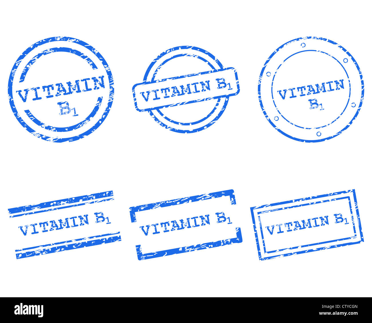 Vitamin B1 stamps Stock Photo Alamy