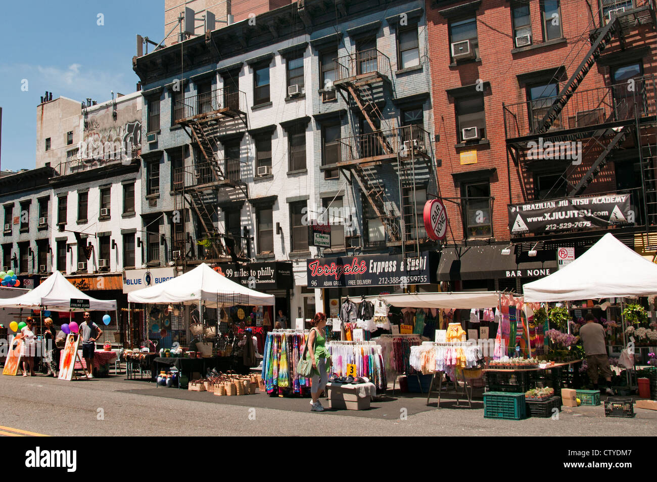 3rd Avenue street Market East Village ( Greenwich  Village )  Manhattan New York United States of America  American shop shops Stock Photo