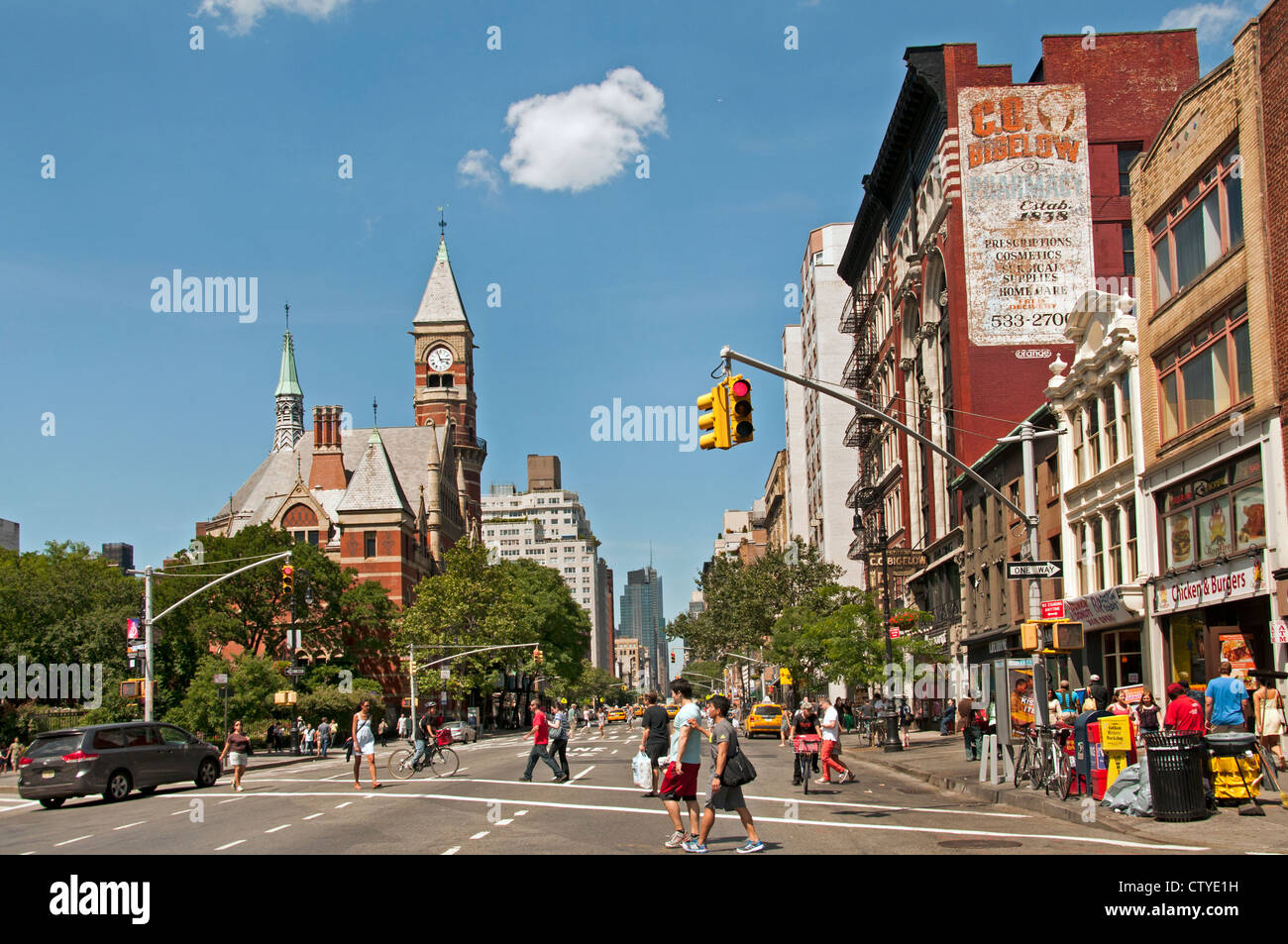 6th Avenue West Village ( Greenwich Village ) Manhattan New York United States of America Stock