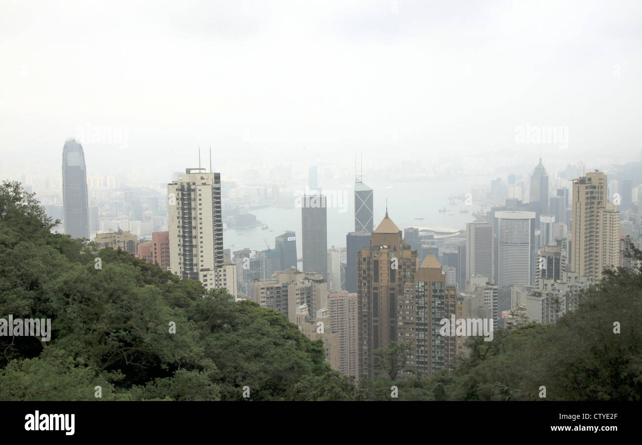 A view of Hong Kong from Victoria Peak Stock Photo - Alamy