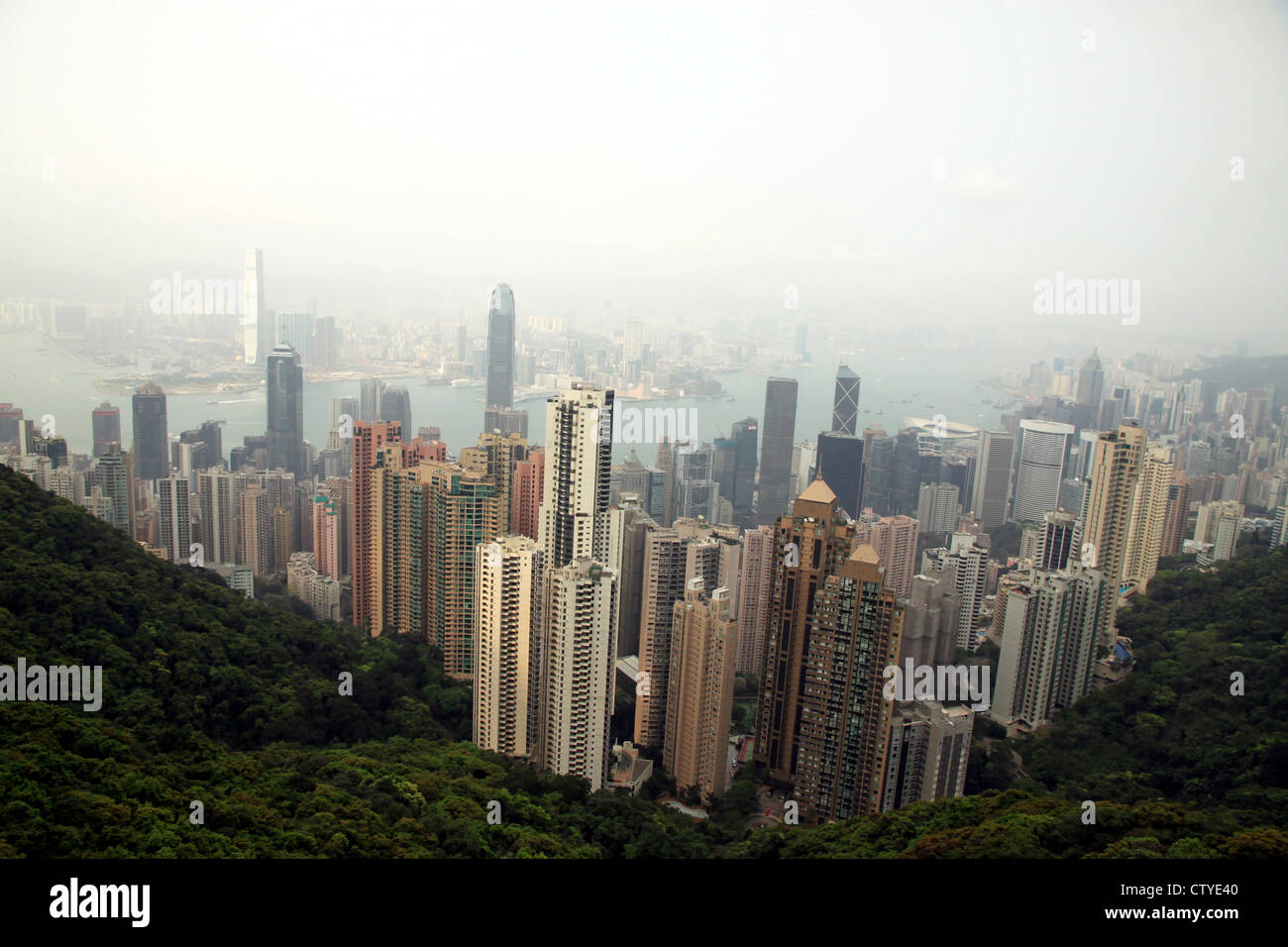 A view of Hong Kong from Victoria Peak Stock Photo - Alamy
