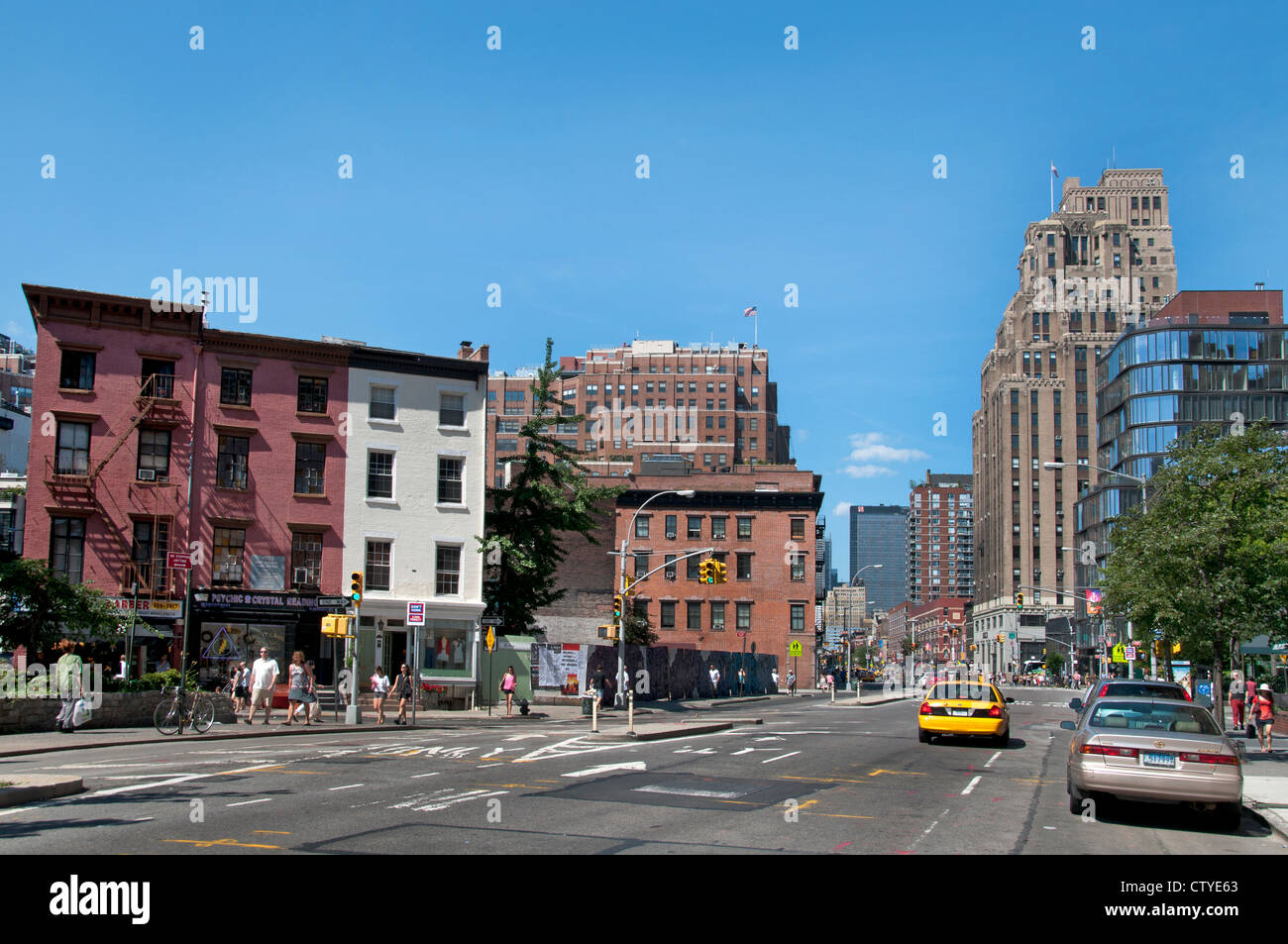 8th avenue horatio street west village hi-res stock photography and ...